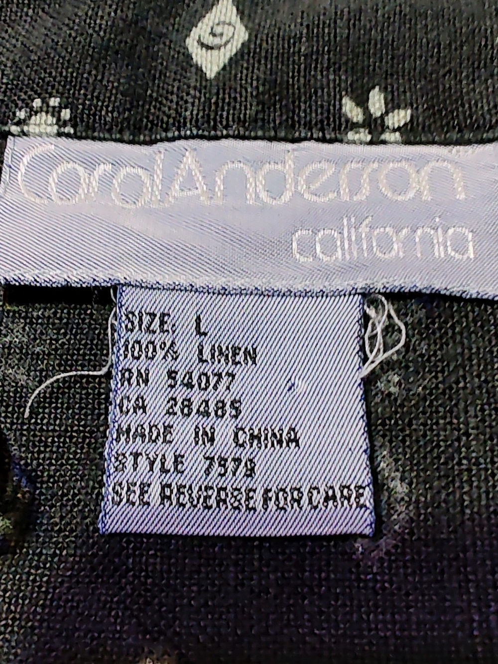 Carol Anderson Vintage Linen Jumper Maxi Dress - Picture 7 of 7